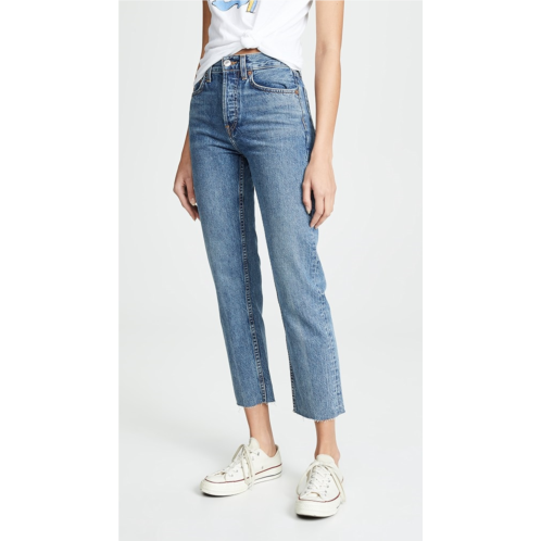 RE/DONE High Rise Rigid Stove Pipe Jeans RE/DONE High Rise Rigid Stove Pipe Jeans