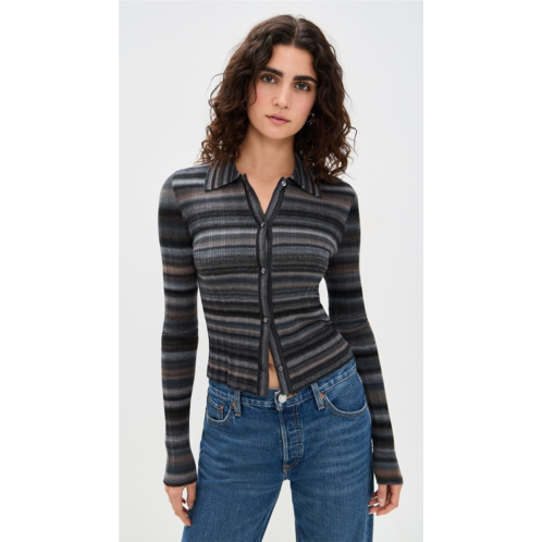 RE/DONE Ribbed Polo Cardigan RE/DONE Ribbed Polo Cardigan