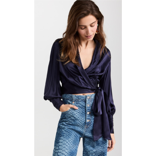 Zimmermann Silk Wrap Blouse Zimmermann Silk Wrap Blouse