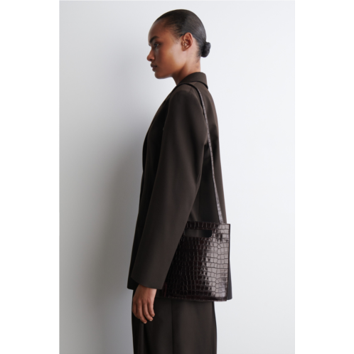 Cos FOLIO MINI BAG - CROC-EMBOSSED LEATHER Cos FOLIO MINI BAG - CROC-EMBOSSED LEATHER