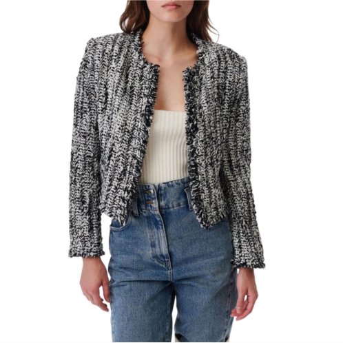 IRO silgo jacket in black and white IRO silgo jacket in black and white