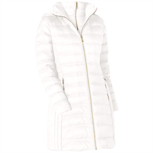 Michael Michael Kors white down hooded packable 3/4 coat Michael Michael Kors white down hooded packable 3/4 coat