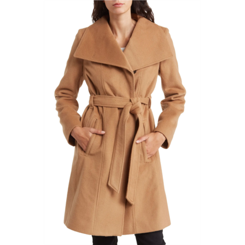 Michael Michael Kors wool belted wrap solid camel coat Michael Michael Kors wool belted wrap solid camel coat