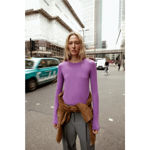 Zara BASIC PLAIN KNIT JUMPER Zara BASIC PLAIN KNIT JUMPER