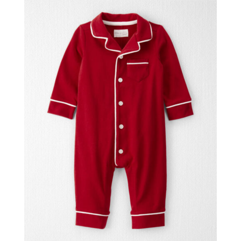 Carters Baby Organic Cotton Coat Style Pajamas - Little Planet Carters Baby Organic Cotton Coat Style Pajamas - Little Planet
