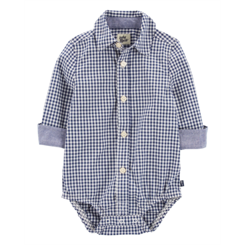 Carters Baby Gingham Print Button-Front Bodysuit - OshKosh Carters Baby Gingham Print Button-Front Bodysuit - OshKosh