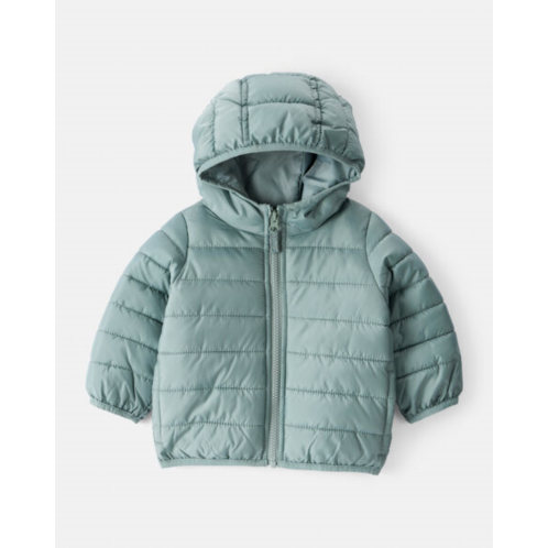 Baby Hooded Puffer Jacket - Green - Carters Baby Hooded Puffer Jacket - Green - Carters
