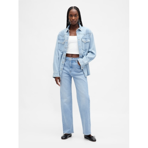 Gap High Rise Relaxed Straight Jeans Gap High Rise Relaxed Straight Jeans