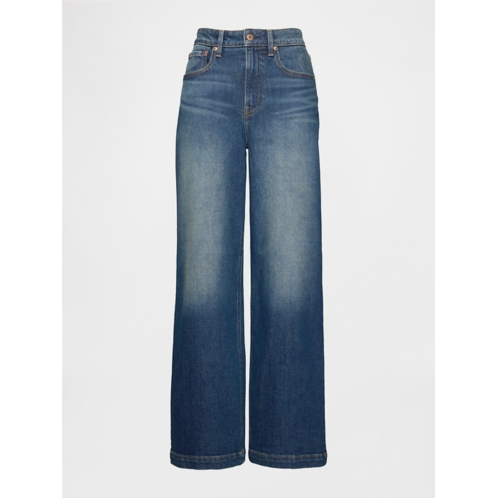Gap Curvy High Rise Stride Wide-Leg Jeans Gap Curvy High Rise Stride Wide-Leg Jeans