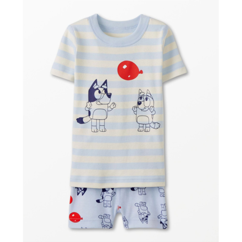Hannaandersson Kids Bluey Short John Pajama Set Hannaandersson Kids Bluey Short John Pajama Set