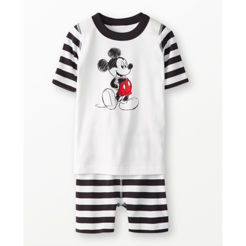 Hannaandersson Kids Disney Mickey Mouse Short John Pajama Set Hannaandersson Kids Disney Mickey Mouse Short John Pajama Set