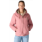 Carhartt Womens Loose Fit Washed Duck Sherpa-Lined Hooded Jacket Taupe Gray