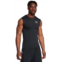 Under Armour Mens HeatGear Armour Sleeveless Compression Top Black / White