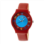 Crayo Jubilee Blue Dial Red Leatherette Watch