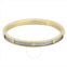 Charriol Forever Eternity Yellow Gold PVD Steel Cable Bangle, Size M