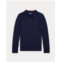 Boys 8-20 Cable-Knit Cotton Polo-Collar Sweater