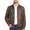 Missani Le Collezioni Lambskin Leather Bomber Jacket