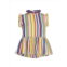 Studio 189 Stripe Ruffle Sleeveless Top