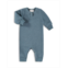 PAIGELAUREN Unisex Henley Fleece Coverall - Baby