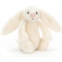 Jellycat Bashful Cream Bunny Small - l: 8 cm x l: 9 cm x h: 18 cm