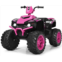 Costzon Kids ATV, 12V Battery Powered Electric Vehicle w/LED Lights, High & Low Speed, Horn, Music, USB, Treaded Tires, Ride on Car 4 Wheeler Quad for Boys & Girls Gift, Ride on AT