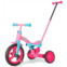 KRIDDO 4-in-1 Kids Tricycle for 1.5 to 3 Yea Old with Parent Steering Push Handle, 12 Inch Front Wheel Trike, Toddler Balance Bike for Boys Girls 18 Month to 3 Years, Adjustable He