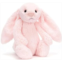 Jellycat Bashful Pink Bunny Medium - L: 3.5inch x W: 4.7inch x H: 12.2inch