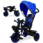 KRIDDO 7-in-1 Tricycle Stroller for Toddlers 18 Months to 5 Years, Adjustable Push Handle, Rotatable Seat, Cup Holder and Retractable Canopy, Folding Baby Trike w/Detachable Guardr