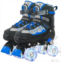 MammyGol Roller Skates for Kids Boys Girls, Adjustable Quad Skates with Light Up Wheels for Toddler Little Kids Ages 6-12, Beginners Outdoor Sports