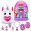 Rainbocorns Eggzania Surprise Mania Series 1 (Unicorn) by ZURU, Collectible Plush Stuffed Animal, Surprise Eggs, 5 Mini Eggs, Stickers, DIY Jewelry, Slime, Ages 3+ for Girls, Child