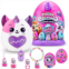 Rainbocorns Eggzania Surprise Mania Series 1 (Kitten) by ZURU, Collectible Plush Stuffed Animal, 5 Mini Eggs, Stickers, DIY Jewelry, Slime, Ages 3+ for Girls, Children