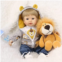 haveahug Reborn Baby doll-18 Reborn Baby boy with Blond, Gentle Vinyl and Soft Body, Best Gifts for Children (Lion)