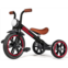 KRIDDO Kids Tricycle, 12 Inch Puncture Free Wheel w Front Light, Adjustable Seat Height, Gift for 2-5 Year Olds, Trike for Toddlers, Black