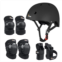 JBM Child & Adults Rider Series Protection Gear Set for Multi Sports Scooter, Skateboarding, Roller Skating, Protection for Beginner to Advanced, Helmet, Knee and Elbow Pads with W