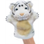 UrSIM Stuffed White Tiger Hand Puppet for Toddlers, Imaginative Jungle Animal Puppets for Kids Ages 3+, Children Toys & Birthday Gifts for Preschool Storytelling Role Play Puppets