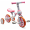 XIAPIA 3 in 1 Kids Tricycles Gift for 2-4 Years Old Boys Girls with Detachable Pedal and Training Wheels，Baby Balance Bike Trikes Riding Toys for Toddler（Adjustable Seat）