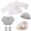 Miaio 12 Inch Reborn Baby Dolls Clothes - Newborn Baby Doll Matching Outfit Accessories Gift Set - B