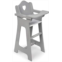 Badger Basket Toy Doll High Chair Pretend Feeding Seat for 18 inch Dolls - Gray