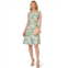 Womens Adrianna Papell Asymmetrical Jacquard Midi Dress