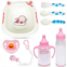 Miaio 8 Piece Baby Doll Feeding Set with Accessories,Baby Doll Accessories Set, Pretend Play Supplies， Makes The Best Imaginative Toy Gift for Toddlers/Girls