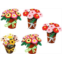 BRIGHTFUFU 5 Sets Handmade Potting Material Kid Flower DIY Kits DIY Mother s Day Gift DIY Flower Create Crafts Toys Flower Art Craft Kit Felt Child Non-Woven Fabric Flower Kit Arti