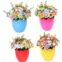 BRIGHTFUFU 4pcs Bouquet Making Materials DIY Flower Craft Kits Kids Flower Crafts Vase and Flower Craft Kit Flower Vase Art and Crafts Felt Flowers Fabric Button Flower Child Plant