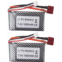 sea jump 2PCS 7.4V 1800mAh T-Head High-Rate Lithium Battery for WLTOYS A959-B A969-B A979-B K929-B 144001 RC High-Speed Off-Road Vehicle Spare Battery