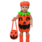G.C 18 inch Girl Doll Clothes Pumpkin Halloween Costumes, Sleeveless Romper Outfit with Hat Socks Pumpkin Bag Baby Doll Clothes and Accessories for 18 inch Dolls