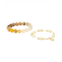 Dee Berkley Orange Ombre Gemstone Bracelet Stack