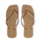 Womens Havaianas Slim Square Logo Metallic Flip-Flop