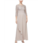 Womens Alex Evenings Long Sequins Lace Empire Waist Dress