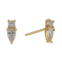 Argento Vivo Pearl Stone Stud Earrings