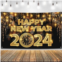 KatchOn, XtraLarge Happy New Year Banner 2024 - New Year Backdrop, 72x44 Inch Happy New Year Decorations 2024 New Years 2024 banner for New Years Eve Party Supplies 2024 NYE Decora