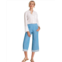 Womens Hatley Cropped Wide Leg Pants - Chambray